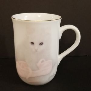 Otagiri Bob Harrison White Cat Ballet Slipper Coffee Tea Mug